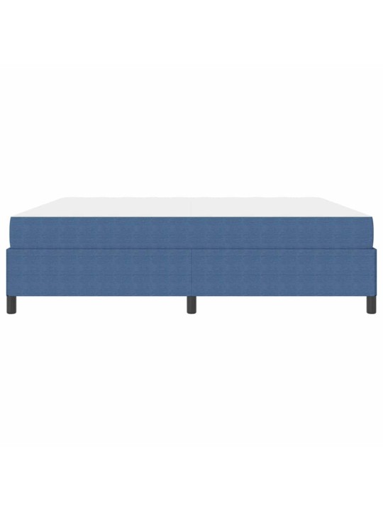 Gultas rāmis zila 200 x 200 cm korduroja audums