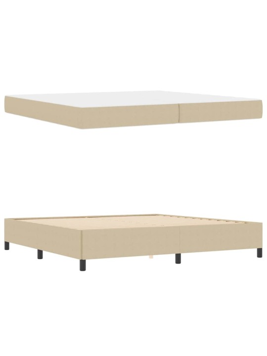 Gultas rāmis gaiši pelēks 200 x 200 cm korduroja audums