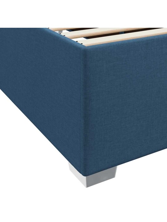 Gultas rāmis zila 90 x 190 cm audums