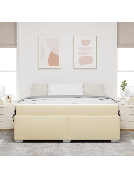 Gultas rāmis krēmkrāsa 180 x 200 cm audums