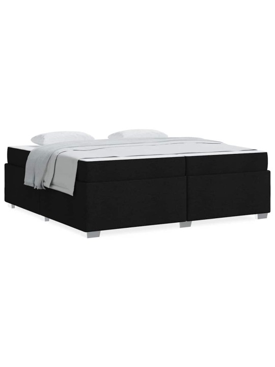 Gultas rāmis melna 200 x 200 cm audums