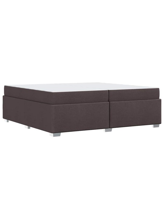 Gultas rāmis tumši brūna 200 x 200 cm audums