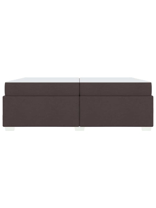 Gultas rāmis tumši brūna 200 x 200 cm audums
