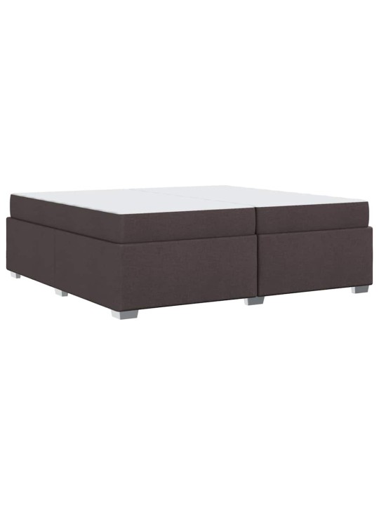 Gultas rāmis tumši brūna 200 x 200 cm audums