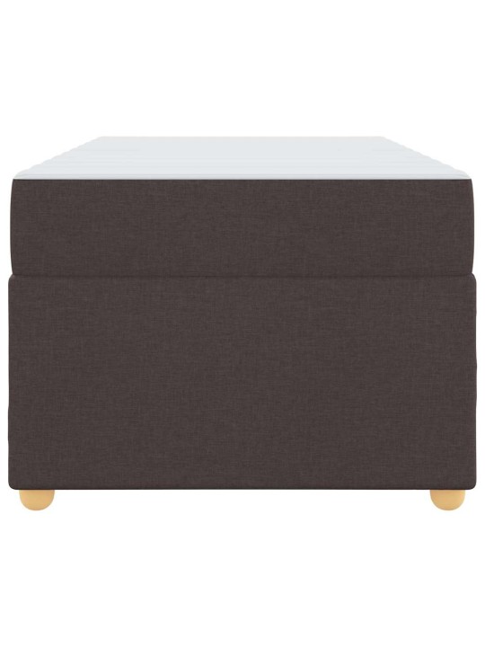 Gultas rāmis ar matraci tumši brūna 90 x 190 cm pocket atsperes