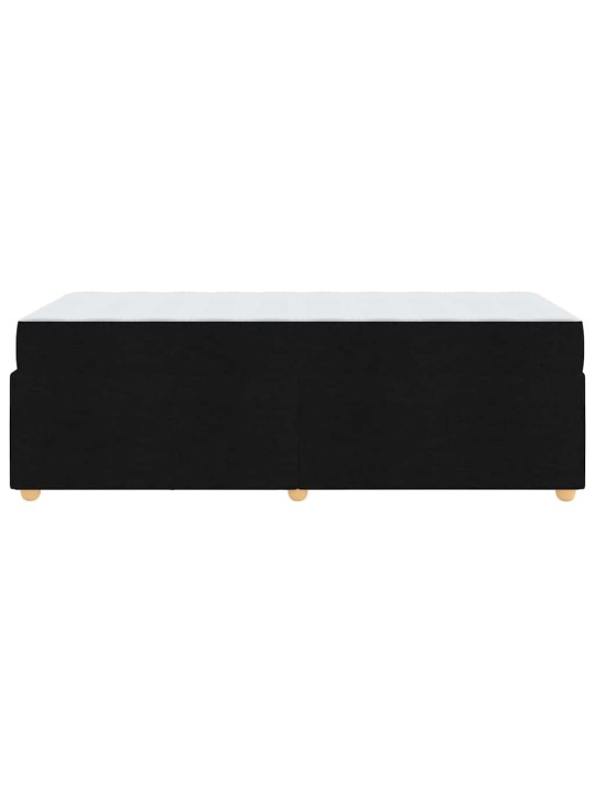 Gultas rāmis ar matraci ar matraci melna 90 x 200 cm audums