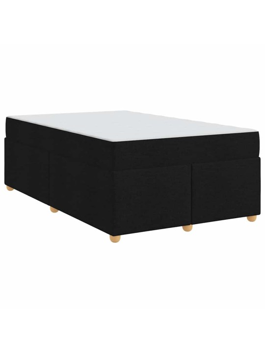 Gultas rāmis ar matraci ar matraci melna 120 x 190 cm audums