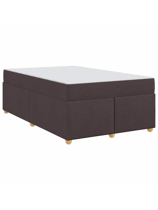 Gultas rāmis ar matraci tumši brūna 120 x 190 cm audums