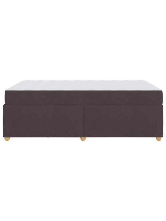 Gultas rāmis ar matraci tumši brūna 120 x 190 cm audums