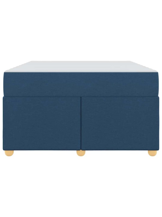 Gultas rāmis ar matraci ar matraci zila 120 x 190 cm audums