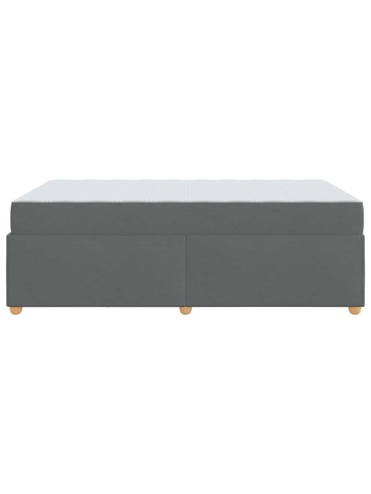 Gultas rāmis ar matraci tumši pelēka 120 x 200 cm audums