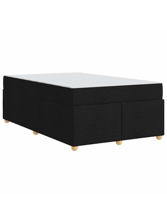 Gultas rāmis ar matraci ar matraci melna 120 x 200 cm audums