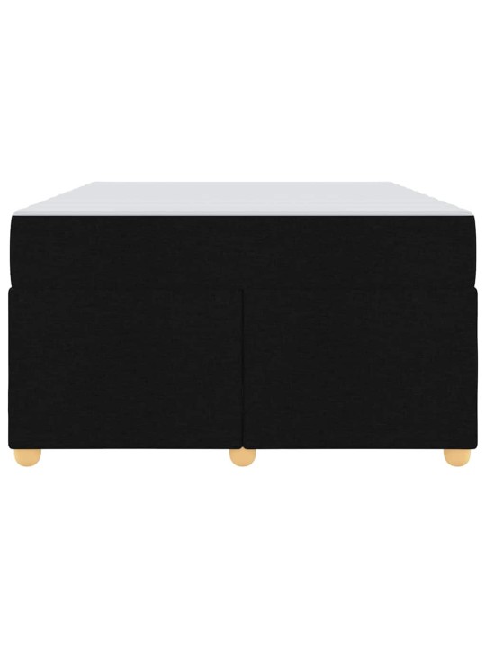 Gultas rāmis ar matraci ar matraci melna 120 x 200 cm audums