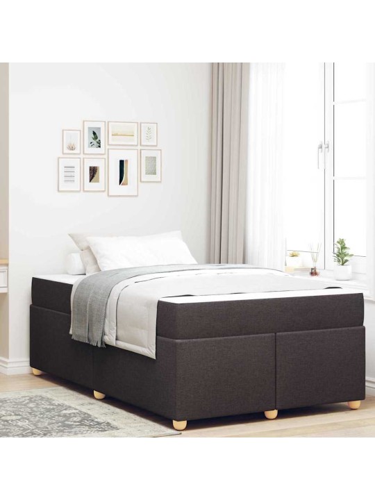 Gultas rāmis ar matraci tumši brūna 120 x 200 cm audums