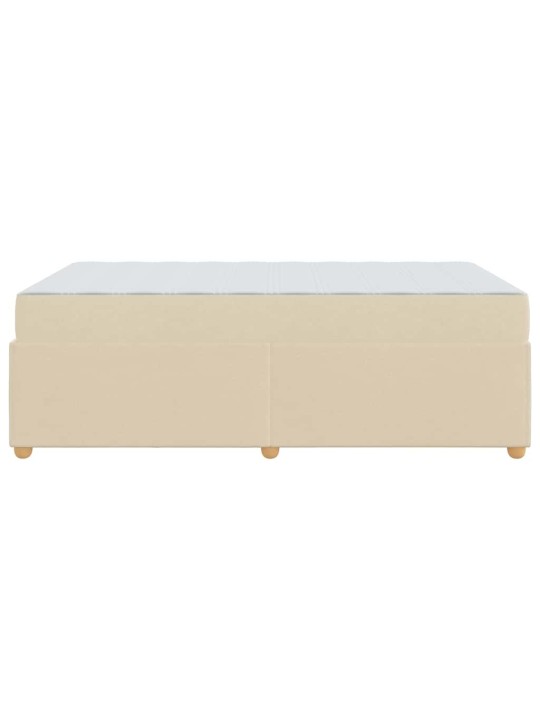 Gultas rāmis ar matraci krēmkrāsa 120 x 200 cm audums