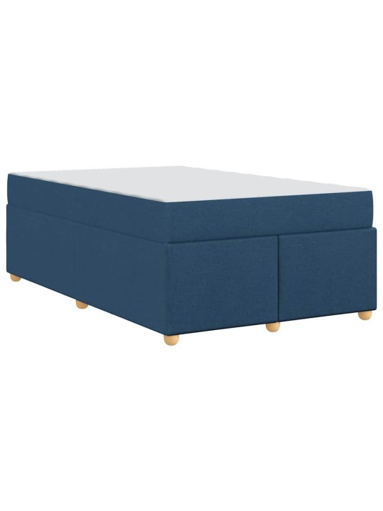 Gultas rāmis ar matraci ar matraci zila 120 x 200 cm audums
