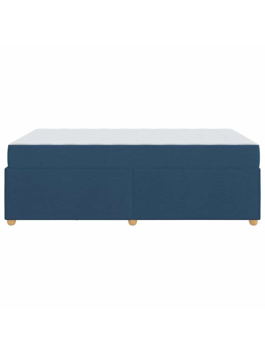 Gultas rāmis ar matraci ar matraci zila 120 x 200 cm audums