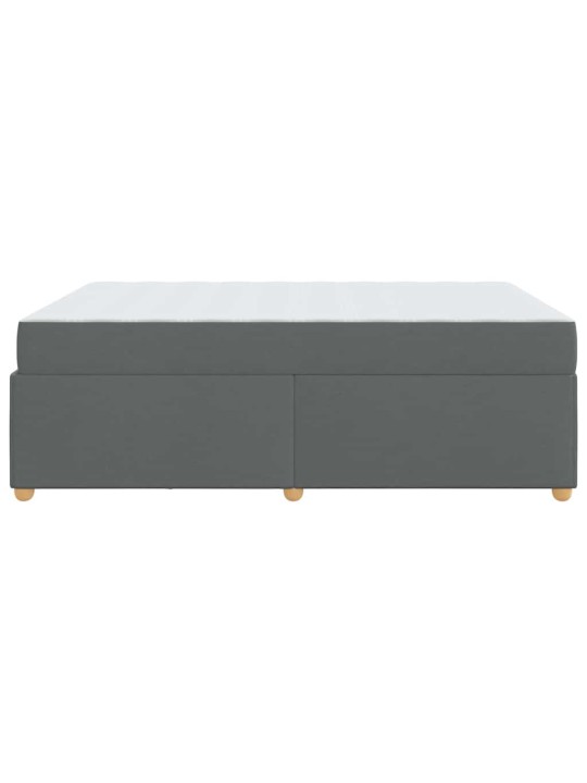 Gultas rāmis ar matraci tumši pelēka 160 x 200 cm audums