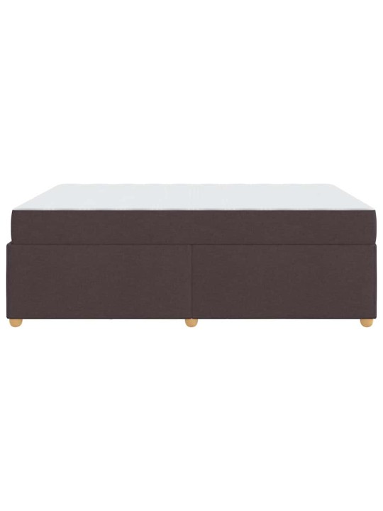 Gultas rāmis ar matraci tumši brūna 160 x 200 cm audums