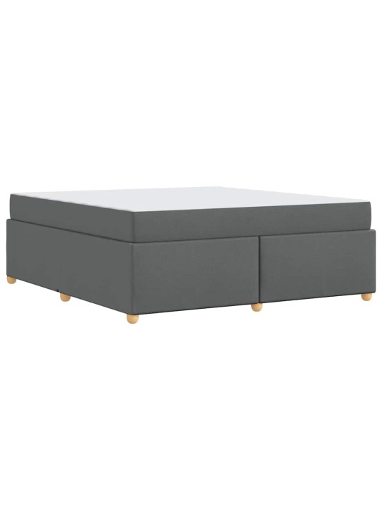 Gultas rāmis ar matraci tumši pelēka 180 x 200 cm audums