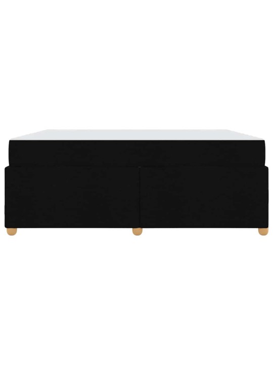 Gultas rāmis ar matraci ar matraci melna 180 x 200 cm audums