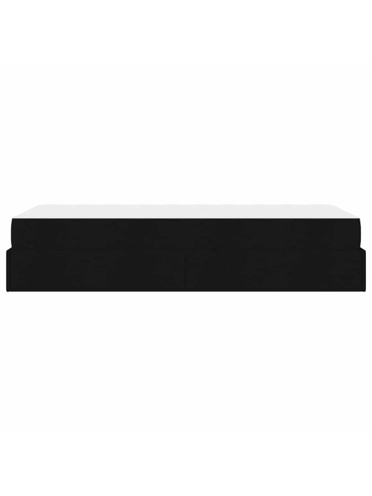 Gultas rāmis ar matraci melna 90 x 200 cm audums