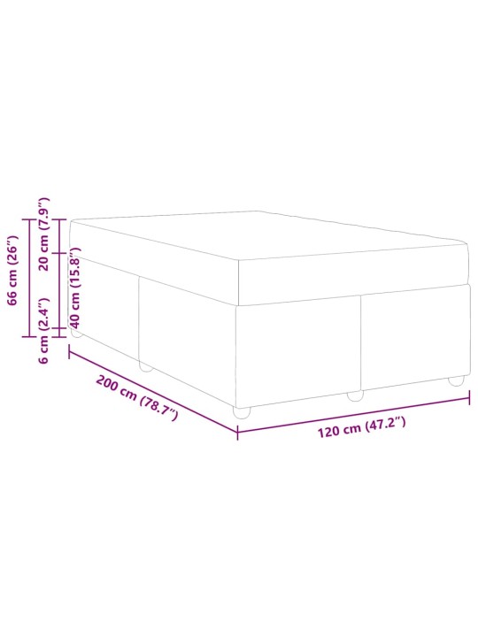 Gultas rāmis ar matraci ar uzglabāšanu melna 120 x 200 cm samts