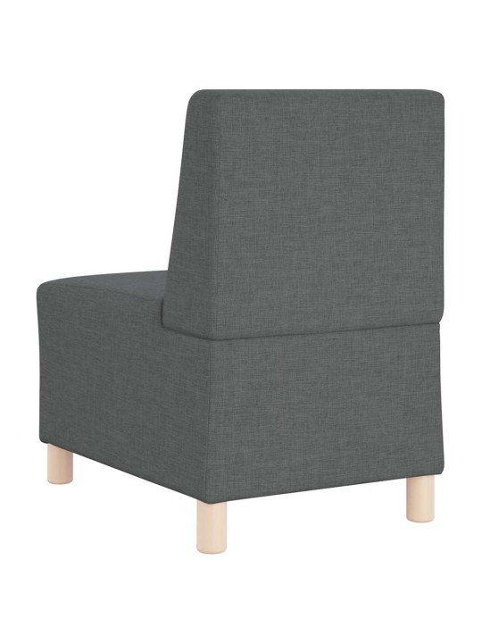 Modulārais bezrku dīvāns 2 pcs tumši pelēka 55 x 74 x 82 cm