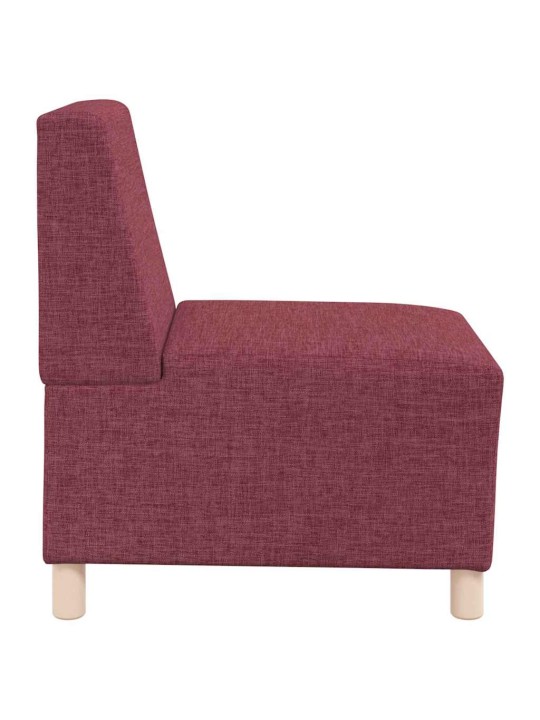 Modulārais bezrku dīvāns 2 pcs sarkana 55 x 74 x 82 cm audums