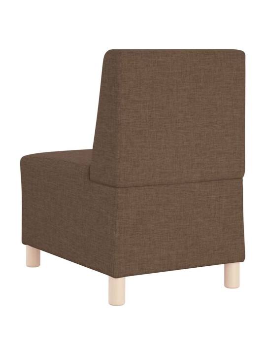 Modulārais bezrku dīvāns 2 pcs brūna 55 x 74 x 82 cm audums