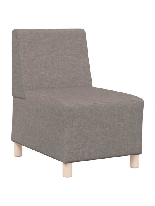 Modulārais bezrku dīvāns 2 pcs pelēkbrūna 55 x 74 x 82 cm