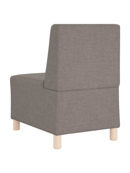 Modulārais bezrku dīvāns 2 pcs pelēkbrūna 55 x 74 x 82 cm