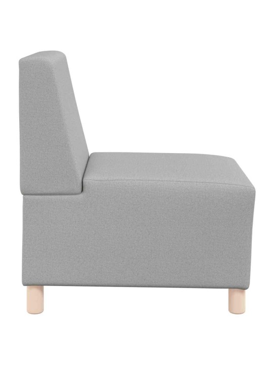 Modulārais bezrku dīvāns 2 pcs mākoņu pelēks 55 x 74 x 82 cm