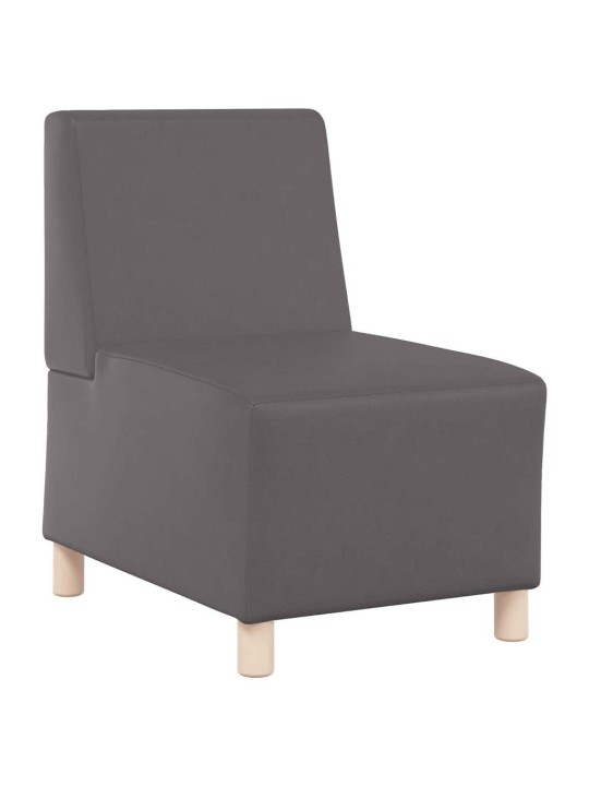 Modulārais bezrku dīvāns 2 pcs pelēka 55 x 74 x 82 cm