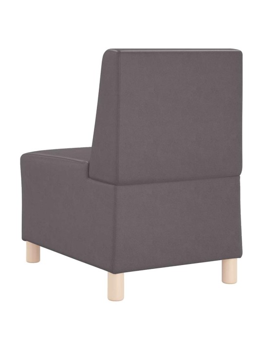 Modulārais bezrku dīvāns 2 pcs pelēka 55 x 74 x 82 cm