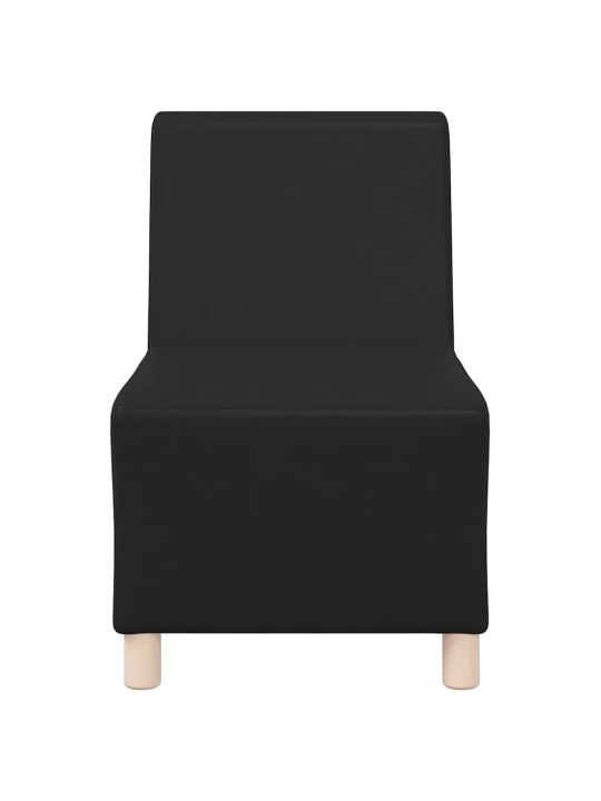 Modulārais bezrku dīvāns 2 pcs melna 55 x 74 x 82 cm