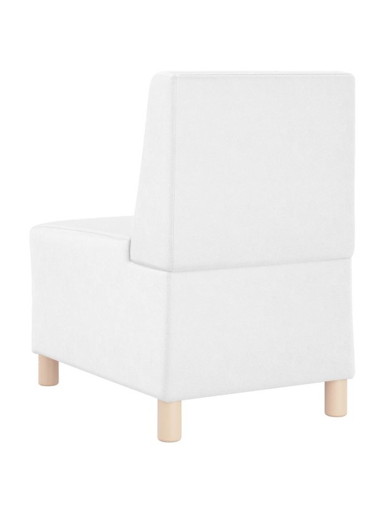 Modulārais bezrku dīvāns 2 pcs balts 55 x 74 x 82 cm