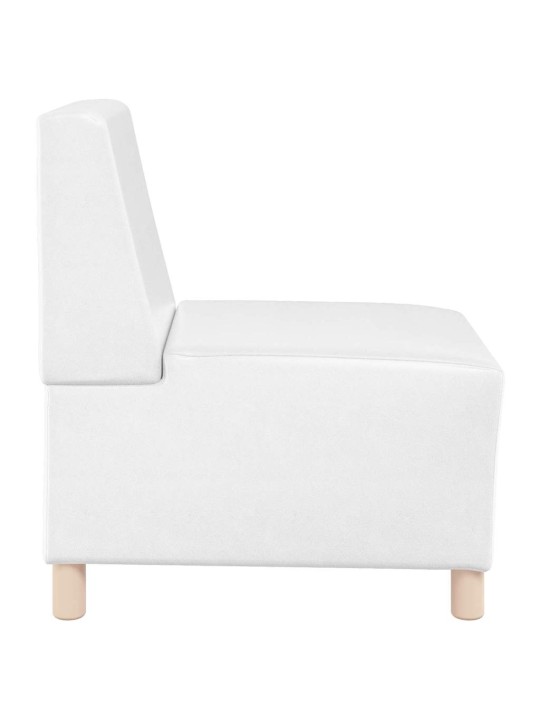 Modulārais bezrku dīvāns 2 pcs balts 55 x 74 x 82 cm