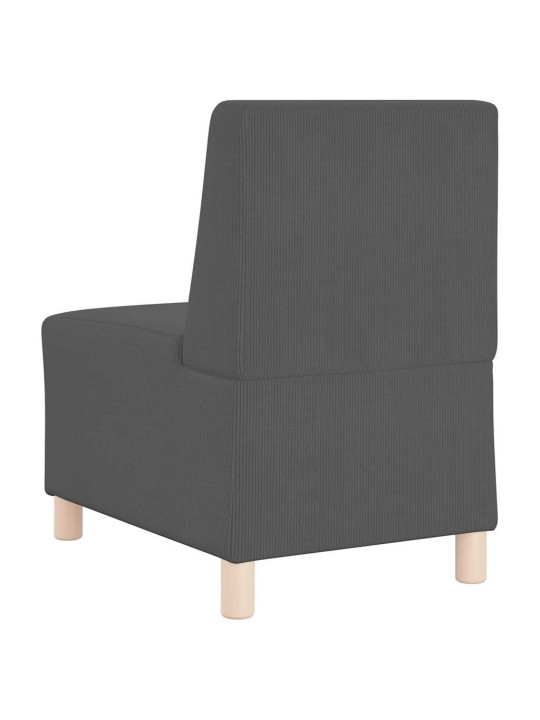 Modulārais bezrku dīvāns 2 pcs tumši pelēka 55 x 74 x 82 cm