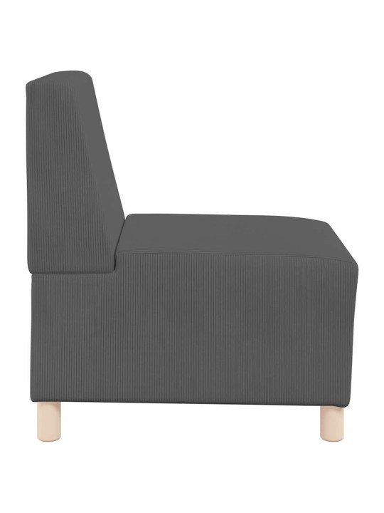 Modulārais bezrku dīvāns 2 pcs tumši pelēka 55 x 74 x 82 cm