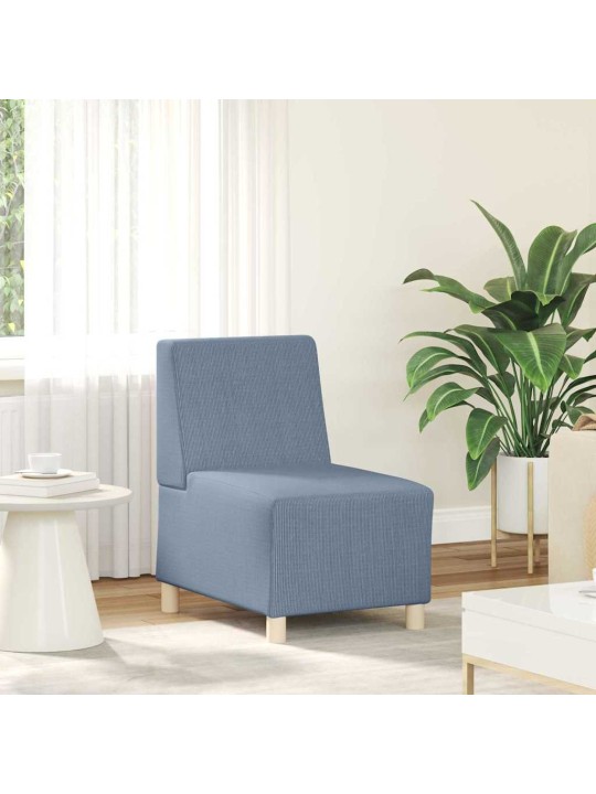 Modulārais bezrku dīvāns 2 pcs zila 55 x 74 x 82 cm