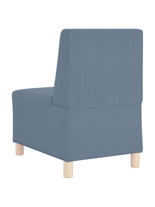 Modulārais bezrku dīvāns 2 pcs zila 55 x 74 x 82 cm