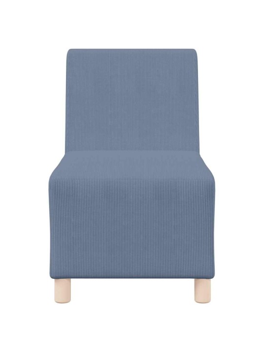 Modulārais bezrku dīvāns 2 pcs zila 55 x 74 x 82 cm