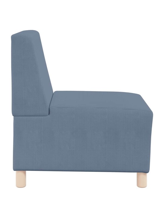 Modulārais bezrku dīvāns 2 pcs zila 55 x 74 x 82 cm