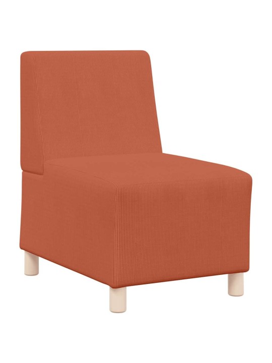 Modulārais bezrku dīvāns 2 pcs oranža 55 x 74 x 82 cm