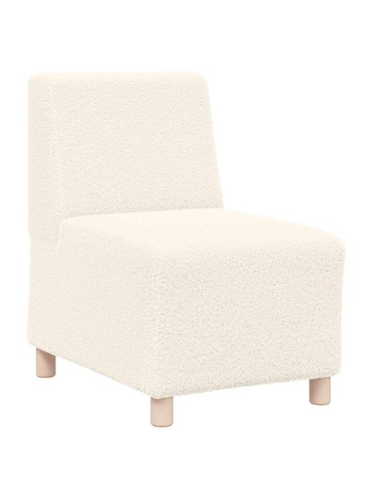 Modulārais bezrku dīvāns 2 pcs krēmkrāsa 55 x 74 x 82 cm