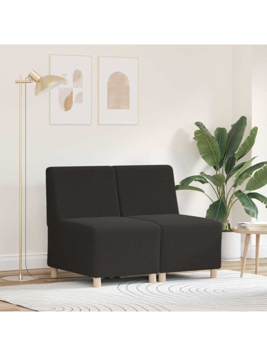Modulārais bezrku dīvāns 2 pcs tumši pelēka 55 x 74 x 82 cm