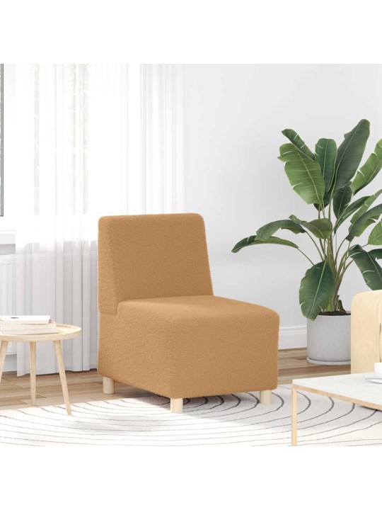 Modulārais bezrku dīvāns 2 pcs bēša 55 x 74 x 82 cm