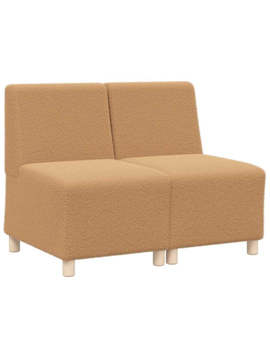 Modulārais bezrku dīvāns 2 pcs bēša 55 x 74 x 82 cm