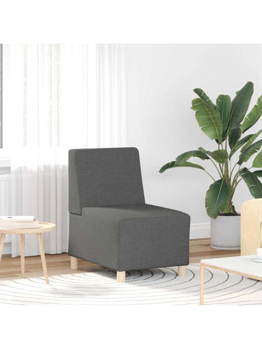 Modulārais bezrku dīvāns 3 pcs tumši pelēka 55 x 74 x 82 cm